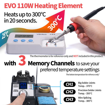 YIHUA 926LED-IV EVO 110W Lötstation Lötkolben Set - Komplett