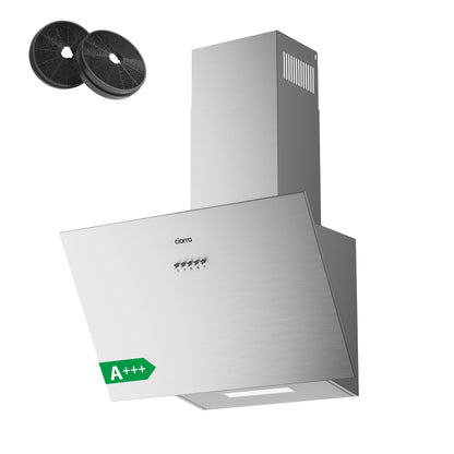 CIARRA CBCS6762A A+++ Kopffreie Schräghaube - 60cm Umluft Silber