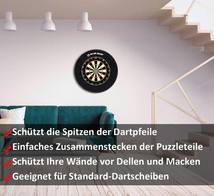 WIN.MAX Dart Surround Auffangring EVA schwarz für 455 mm Dartscheiben