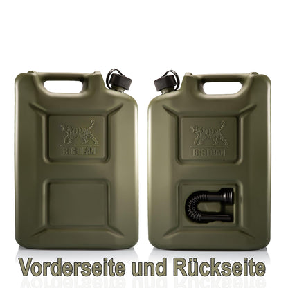 BigDean Benzinkanister 20L Olivgrün – 5er Set mit Ausgiesser