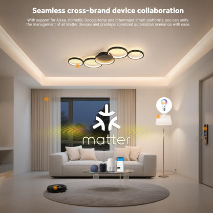 BAYHT Deckenleuchte Matter LED 100cm Schwarz mit Fernbedienung