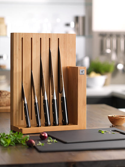 ZWILLING Pro Messerblock 6-teilig, Bambusblock