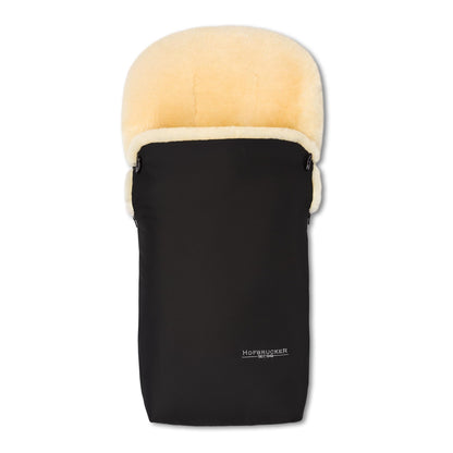 Hofbrucker Lammfell Fussack - Kinderwagen Herbst Winter Thermo. Länglicher Lammfell-Fußsack für Kinderwagen, wärmt effektiv im Herbst/Winter.