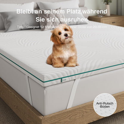 Novilla Matratzentopper 140x200 cm Gel-Memory-Foam 7,5 cm