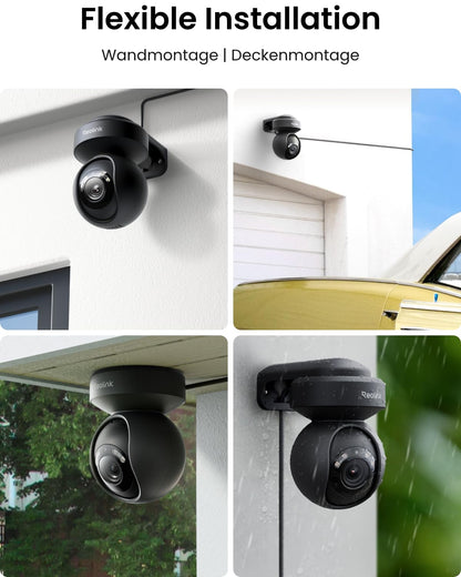Reolink E1 Outdoor 5MP PTZ Überwachungskamera WLAN, 3X optischer Zoom