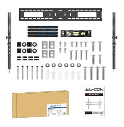 deleyCON Universal TV Wandhalterung - neigbar 60-100 Zoll