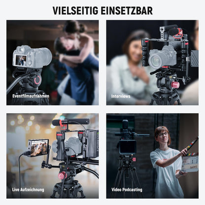 NEEWER LL38 Videostativ mit Fluidkopf 2m - für DSLR Kameras