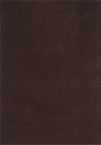 the carpet Relax Kurzflor Teppich in Felloptik, Braun, 200 x 280 cm