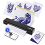 ORGSTA S008 Tattoo Schablonendrucker Bluetooth Thermodrucker, kompakt und kabellos