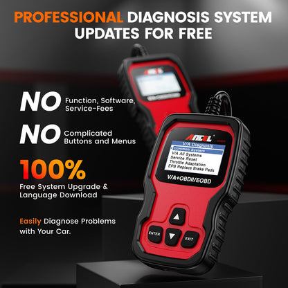 ANCEL VD500 OBD2 Diagnosegerät für VW Audi Skoda Seat – Deutsch