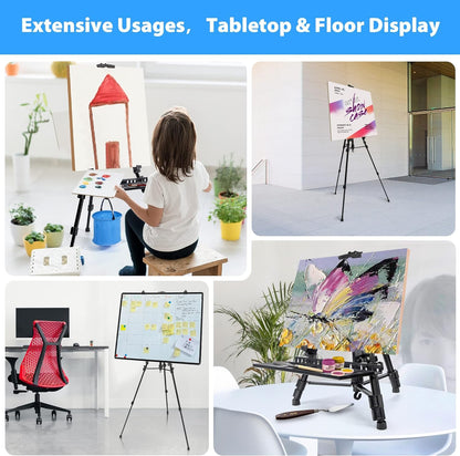 VAIIGO Staffelei Aluminium verstellbar 50-152 cm mit Tragetasche