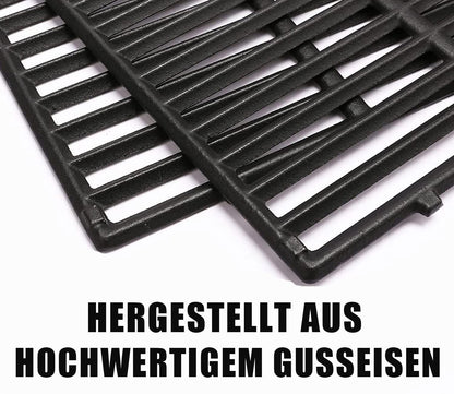 MGiessca 7638 Grillrost aus Gusseisen für Weber Spirit 300, 2 Stück