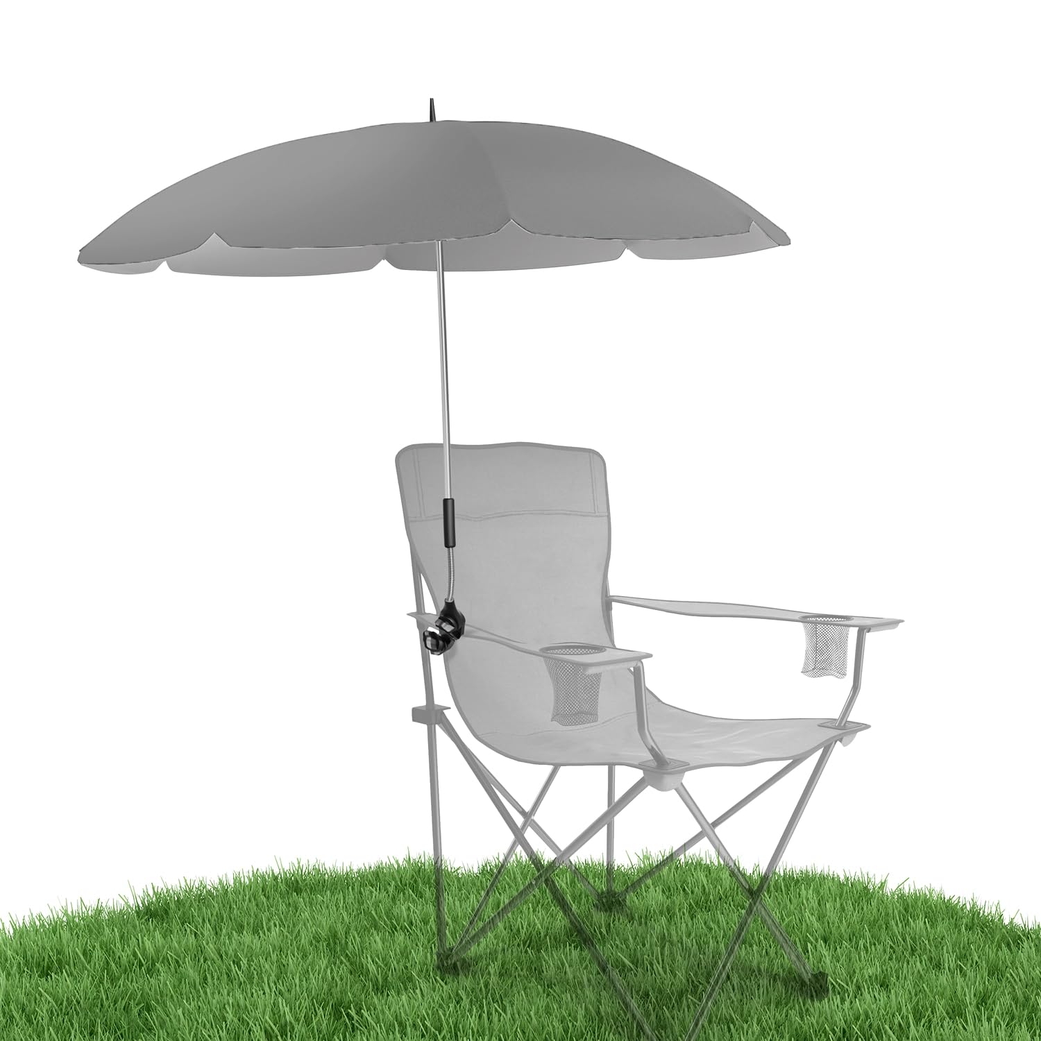 STYNGARD Klemm-Sonnenschirm SAN FRANCISCO UV 50+, 120 cm, grau
