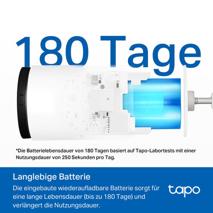 Tapo C410 Überwachungskamera Aussen Akku 4er Pack 2K