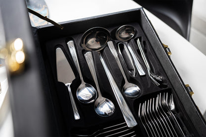 KARL HAUSMANN Besteckset 72-teilig für 12 Personen - Schwarz