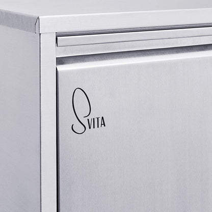 SVITA V3X8 Edelstahl Mülleimer Abfalltrennung – 24L