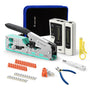 VCELINK Netzwerk Werkzeug Set mit RJ45 Crimpzange und Kabeltester in Stofftasche