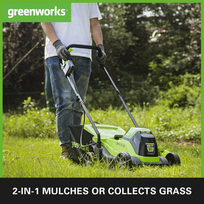 Greenworks 24V Akku-Mäher & Trimmer Set GD24LM33LT25K4