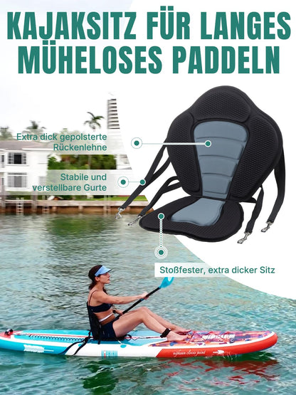 Niphean SUP Board 320cm – 2-Personen Paddleboard mit Sitz