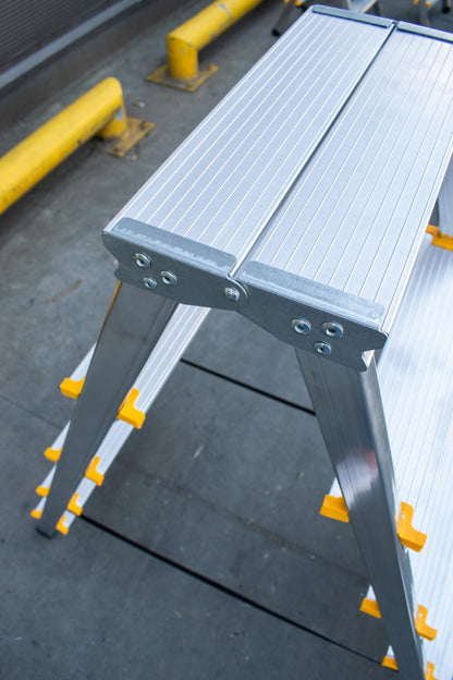 DRABEST PRO Serie Alu Trittleiter beidseitig - 8 Stufen