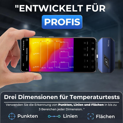 TOPDON TC001 Wärmebildkamera 512x384 für Android/Windows