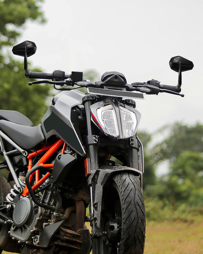 KEMIMOTO Lenkerendenspiegel Motorrad E-geprüft 360° 22mm 2 Stück