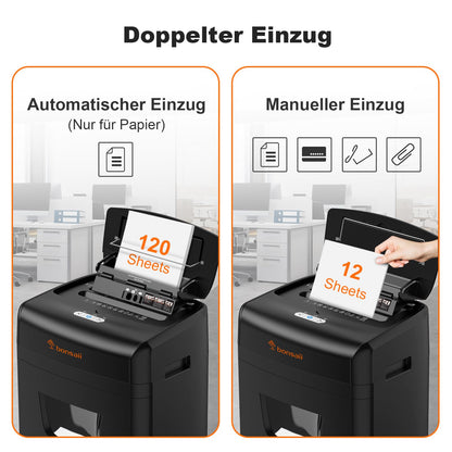 Bonsaii C233-B Aktenvernichter - Autofeed P-4 Partikelschnitt