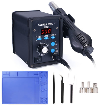 YIHUA 959D Heissluft SMD Lötstation – 700W EU Stecker