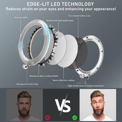 LED Schreibtischlampe Tageslicht 18W – Dimmbar, 4 Farbmodi