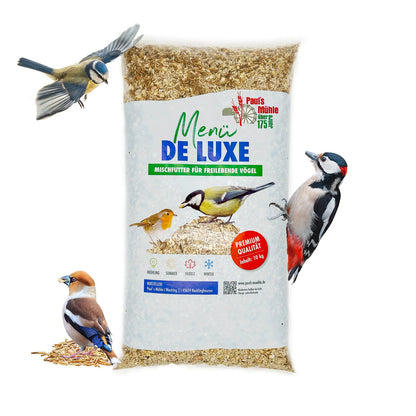 Pauls Mühle Wildvogelfutter Deluxe Mischung – 20 kg