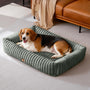 Upvilla Hundebett für grosse Hunde, waschbar, dunkelgrau, 92 x 69 cm