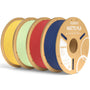 ELEGOO Matte PLA Filament 1,75 mm, 4 kg Multicolor Bundle, ±0,02 mm – vier Kartonspulen für den 3D-Druck