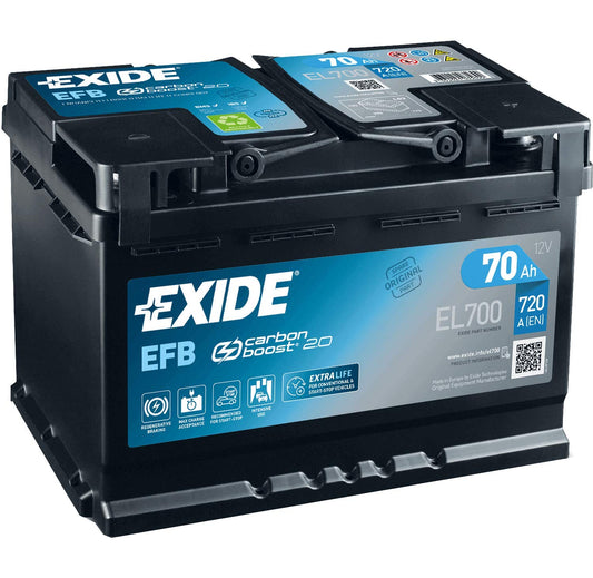 Exide Akkumulator 70Ah 720A EN 12V Autobatterie