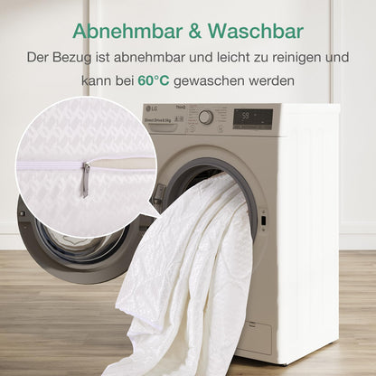 Novilla 7 Zonen Tonnentaschenfederkern Matratze 160x200 cm H3