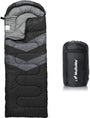MalloMe Schlafsack – Deckenschlafsack für Erwachsene und Kinder, schwarz