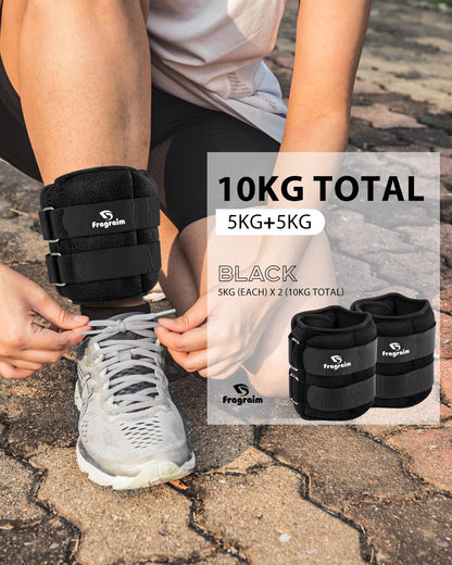 Fragraim Gewichtsmanschetten Fuss & Handgelenk – 10KG Paar