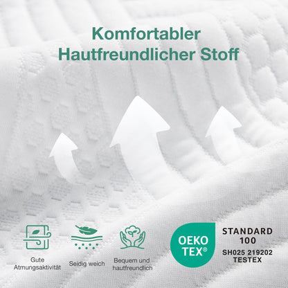 Novilla Matratzentopper 140x200 cm Kaltschaum H2/H3 5 cm