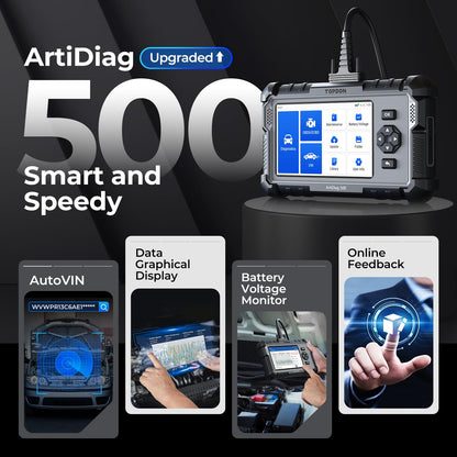 TOPDON ArtiDiag500 AD500 OBD2-Diagnosegerät, 4-System-Diagnose