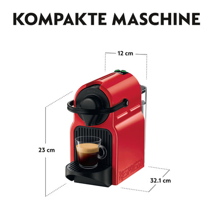 Krups Nespresso Inissia XN1005 Kapselmaschine - Kirschrot