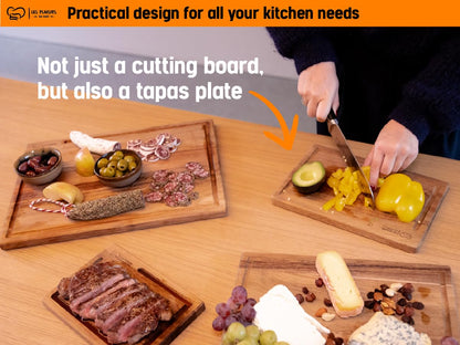 Les Plaisirs Du Chef Schneidebrett Set – 4-teilig Akazienholz