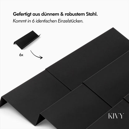 KIVY Gewürzregal Set – 24 Gläser, verstellbar für Schubladen