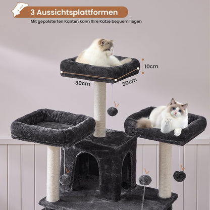 MSmask grosser Kratzbaum XXL für grosse Katzen – Rauchgrau