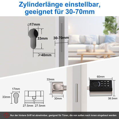 WELOCK ToucA51 Elektronisches Fingerabdruck Türschloss - App/Code