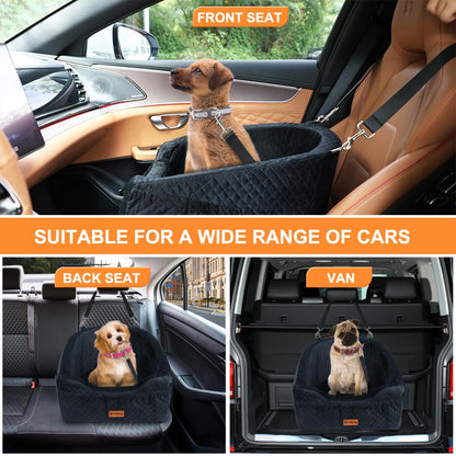 Vivifying Hundeautositz für kleine Hunde bis 9 kg, Schwarz