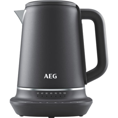 AEG K7-1-6BP Wasserkocher - 1.7L Grau mit 7 Temperaturstufen