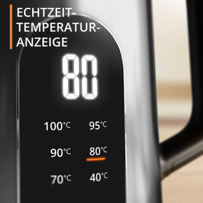 Krups Selection Wasserkocher BW871DF0, 1,7 l, 6 Temperaturen
