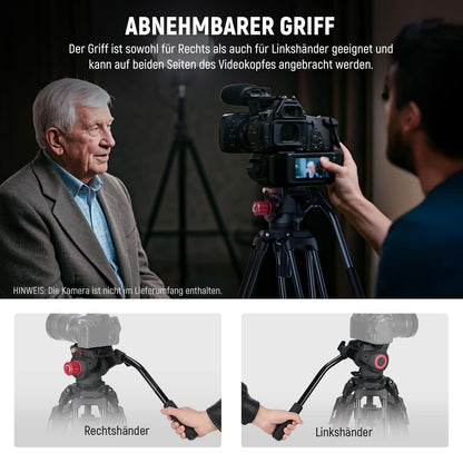 NEEWER LL38 Videostativ mit Fluidkopf 2m - für DSLR Kameras