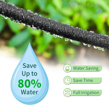 MAMIZO Tropfschlauch Set 50 m, Perlschlauch für Tropfbewässerung