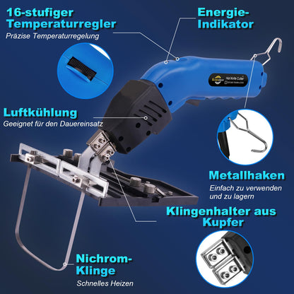 Komsepor Styroporschneider 200W Heissmesser – Blau Luftkühlung