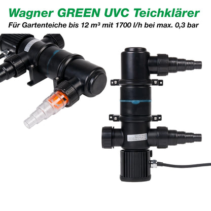 WAGNER GREEN UVC Teichklärer 11 Watt für klares Teichwasser